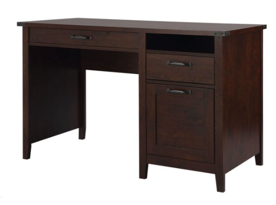 Leelin walnut hot sale laminate desk