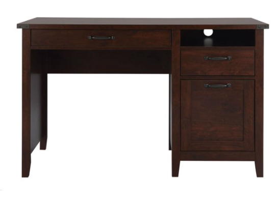 Leelin walnut hot sale laminate desk